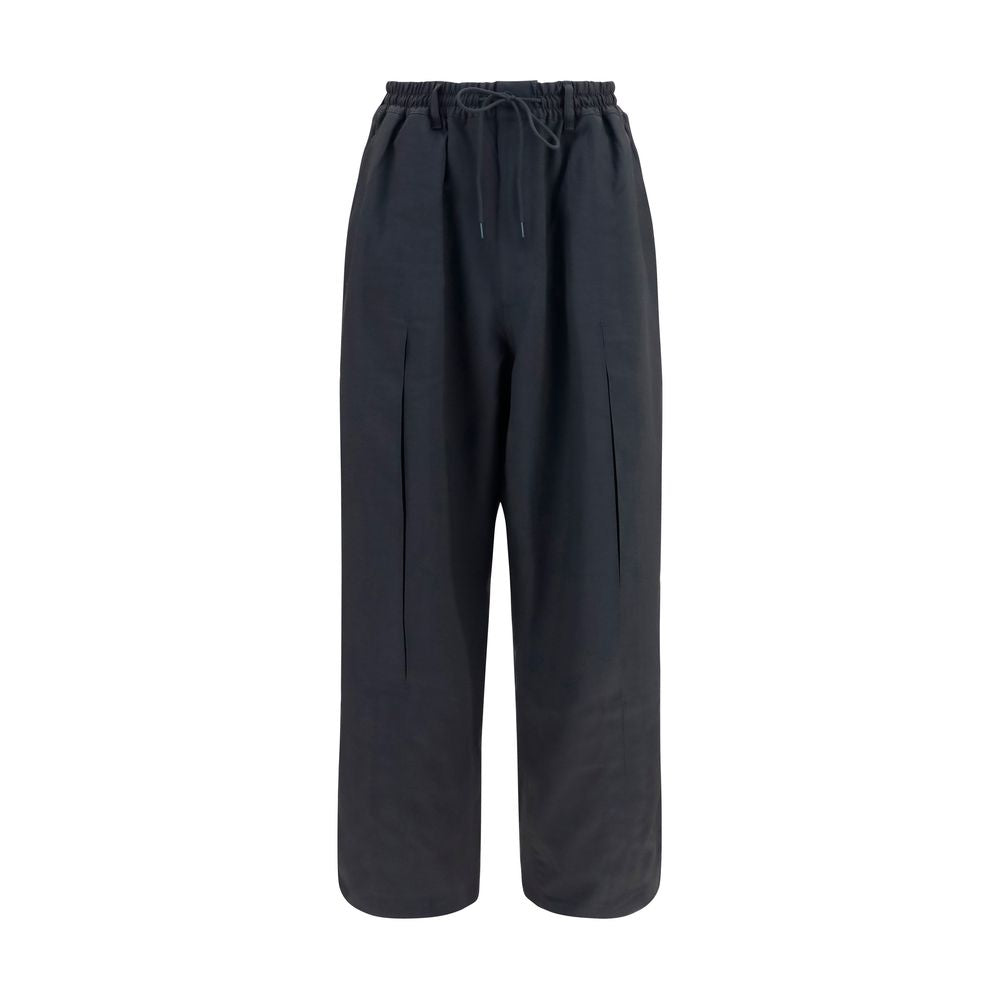 Black Polyester Joggers (Workout Pants)
