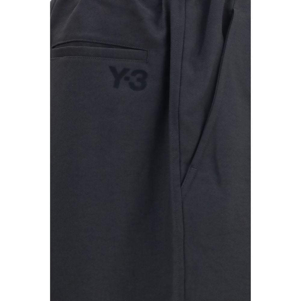 Black Polyester Joggers (Workout Pants)
