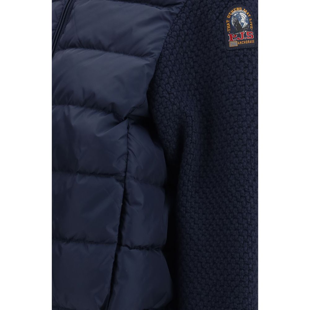 Blue Polyamide Full-Length Jacket