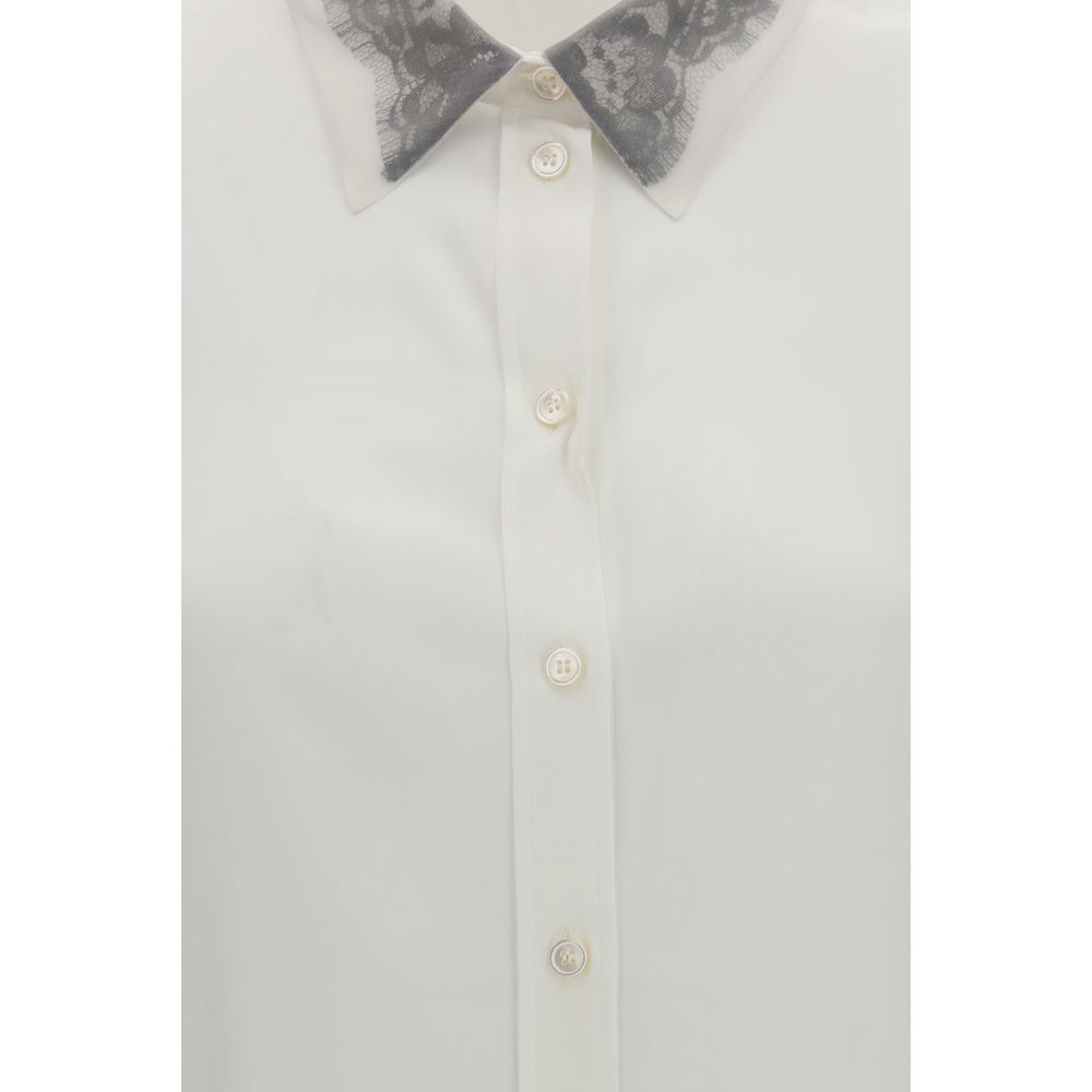 White Silk Dress Shirt