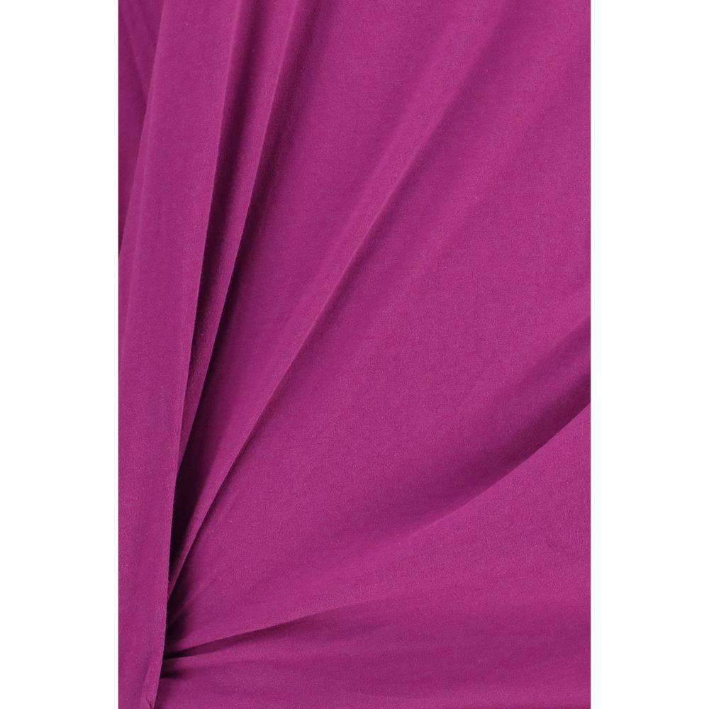 Purple Cotton Long Sleeve T-Shirt