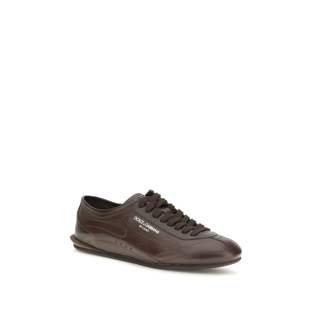 Brown Calf Leather Bos Taurus Low Top Sneakers