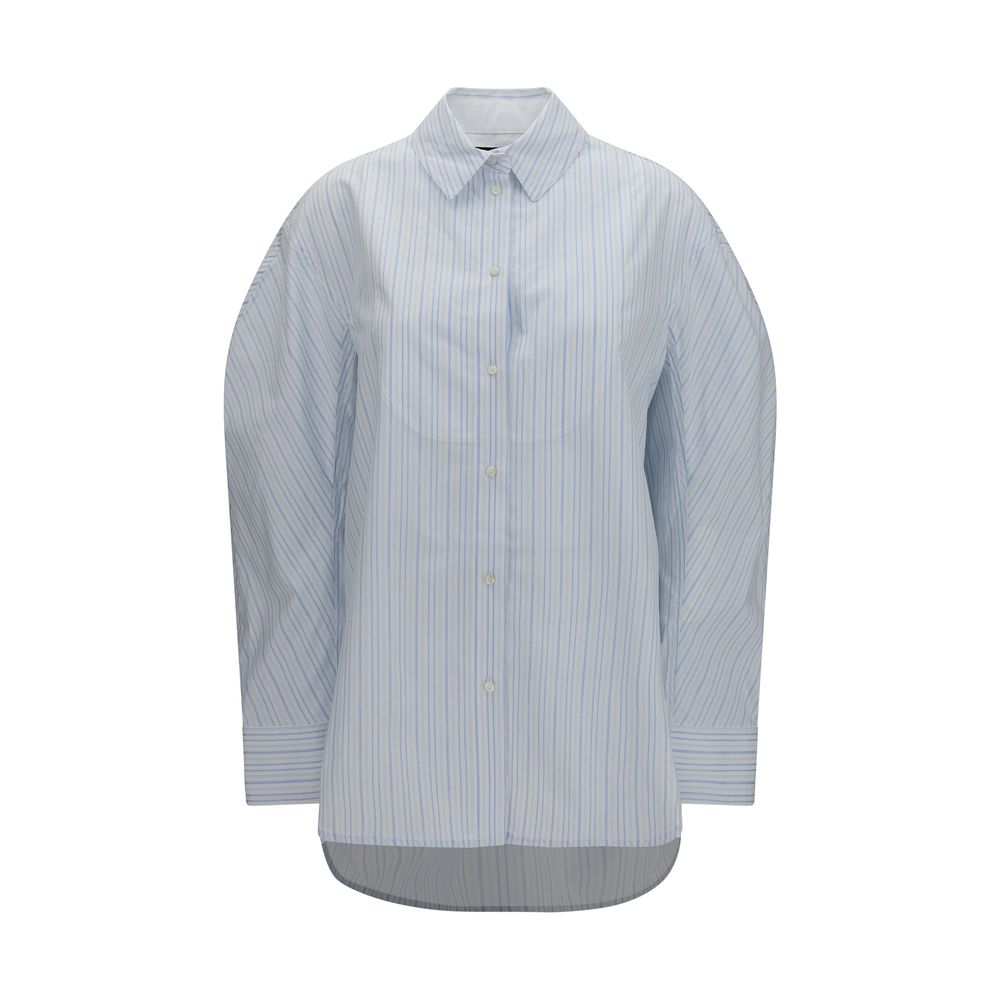 Blue Cotton Dress Shirt