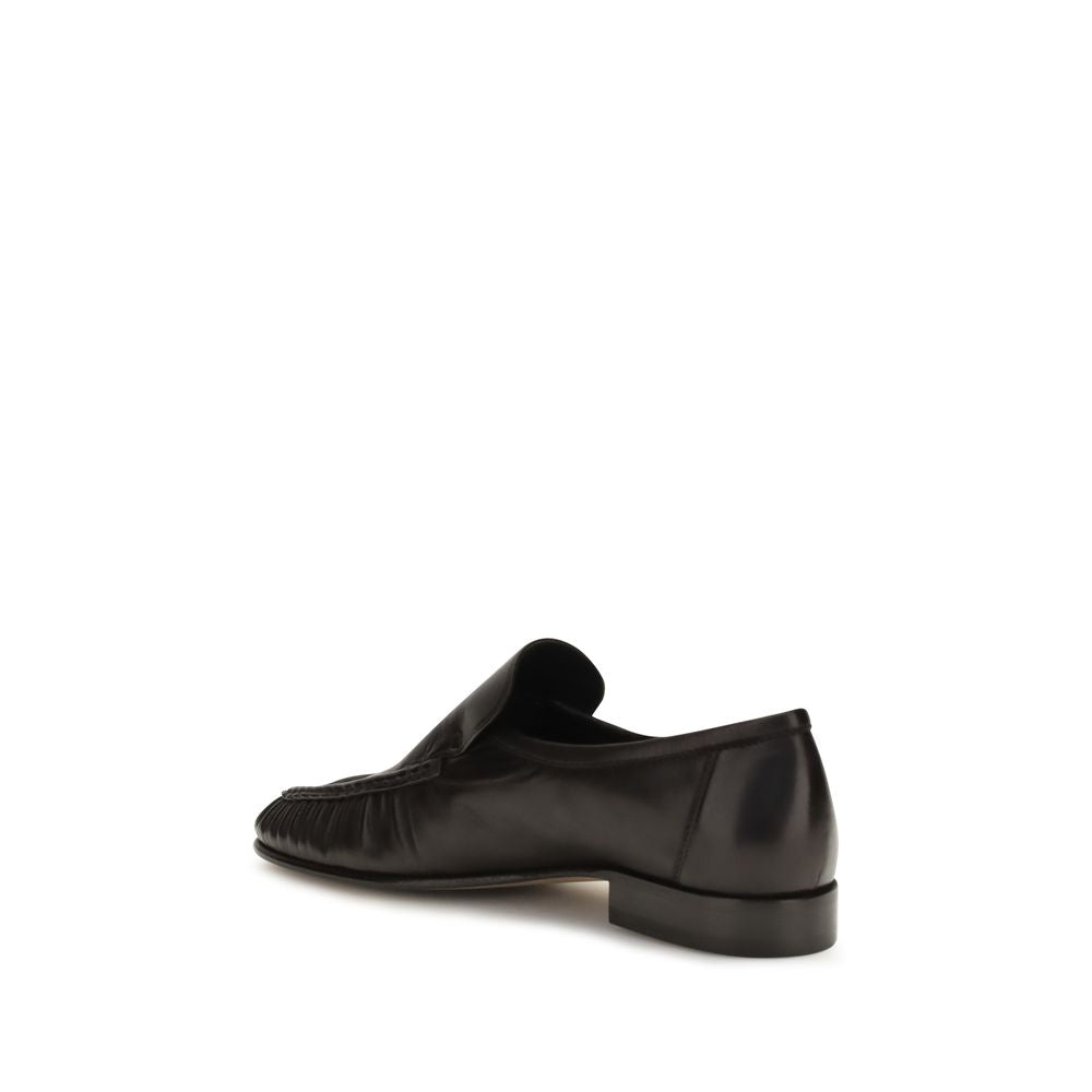 Brown Suede Leather Slip-On Loafers