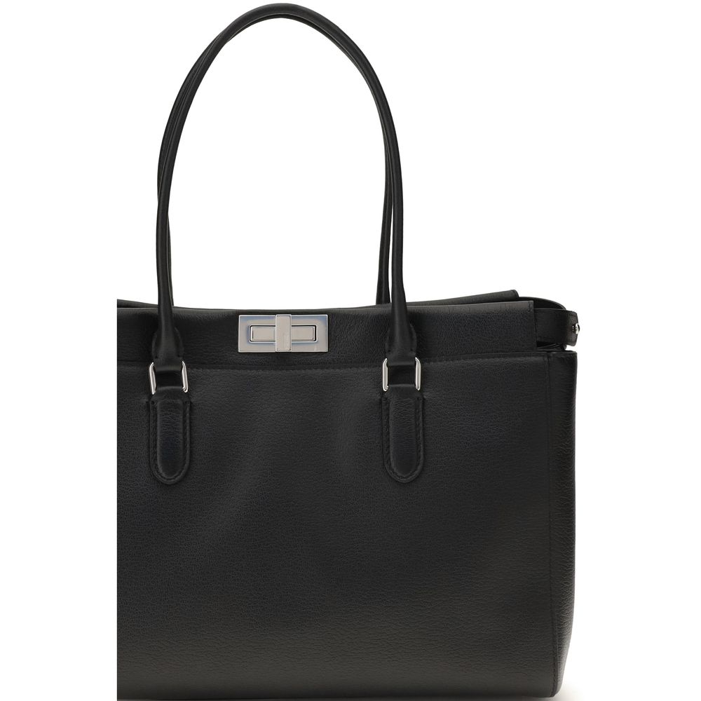 Black Calf Leather Bos Taurus Shoulder Bag