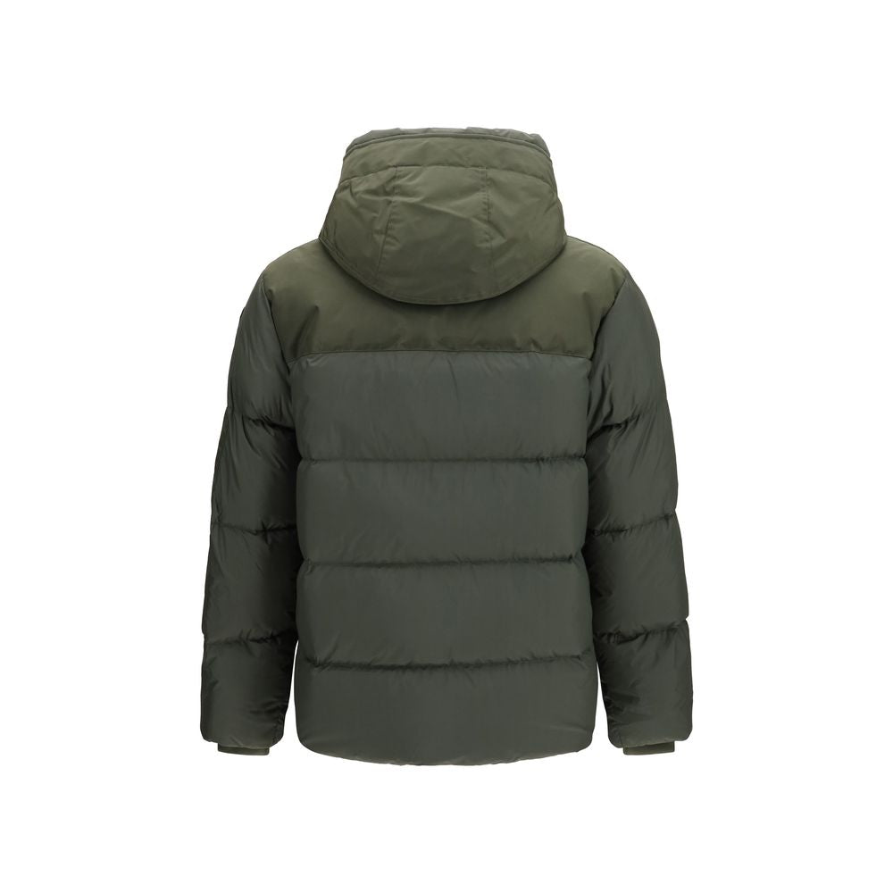 Bicolor Polyamide Full-Length Jacket