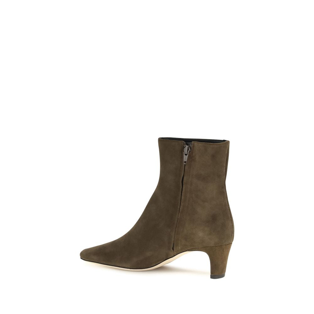 Black Calf Leather Bos Taurus Ankle Boots