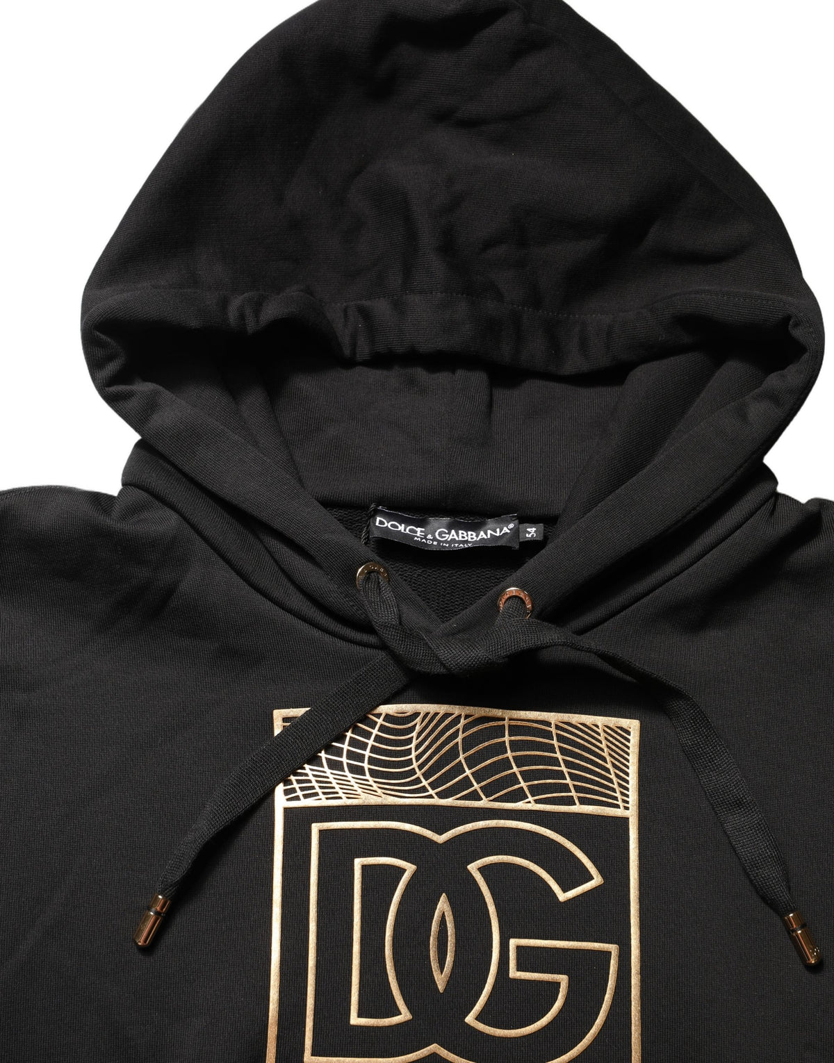 Black DG Logo Hoodie Men Sweatshirt Sweater