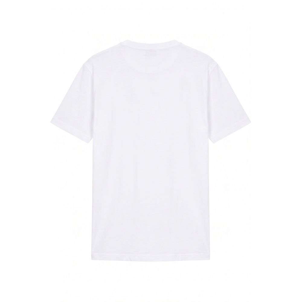White Cotton Men T-Shirt