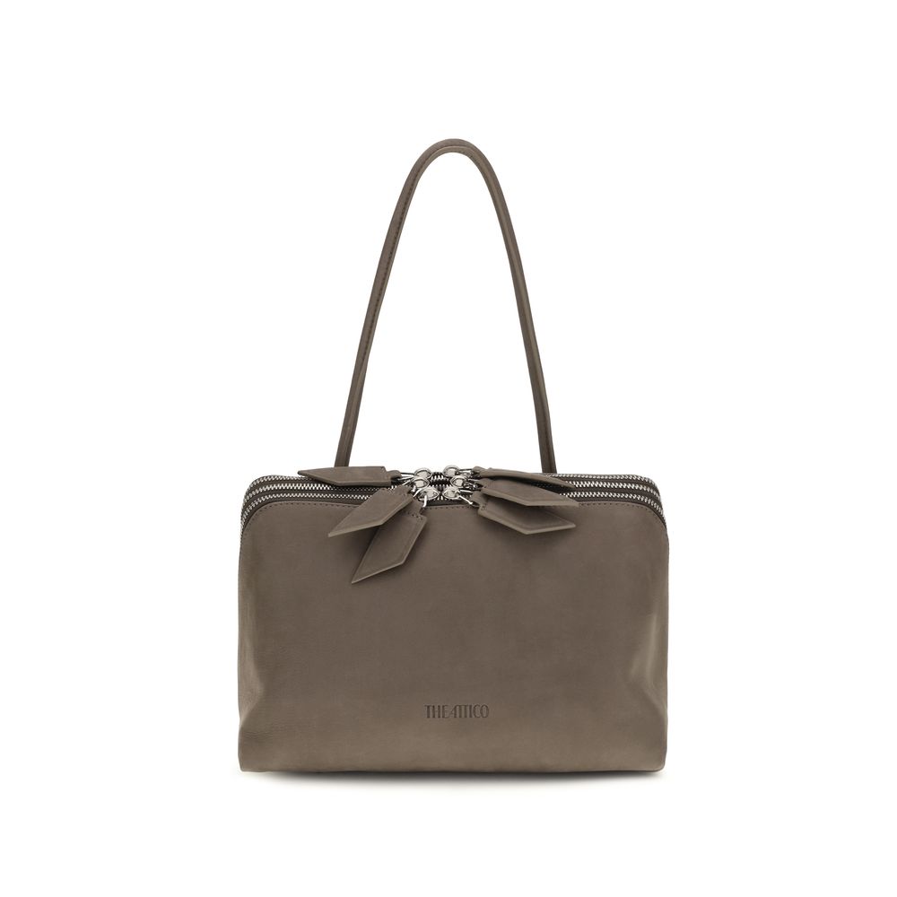 Gray Calf Leather Bos Taurus Shoulder Bag