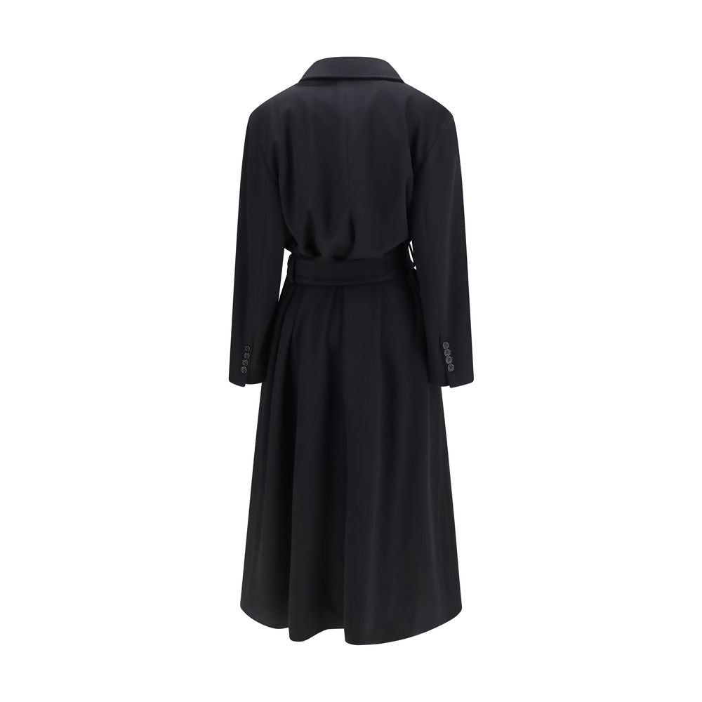 Black Wool Oves Aries Coat