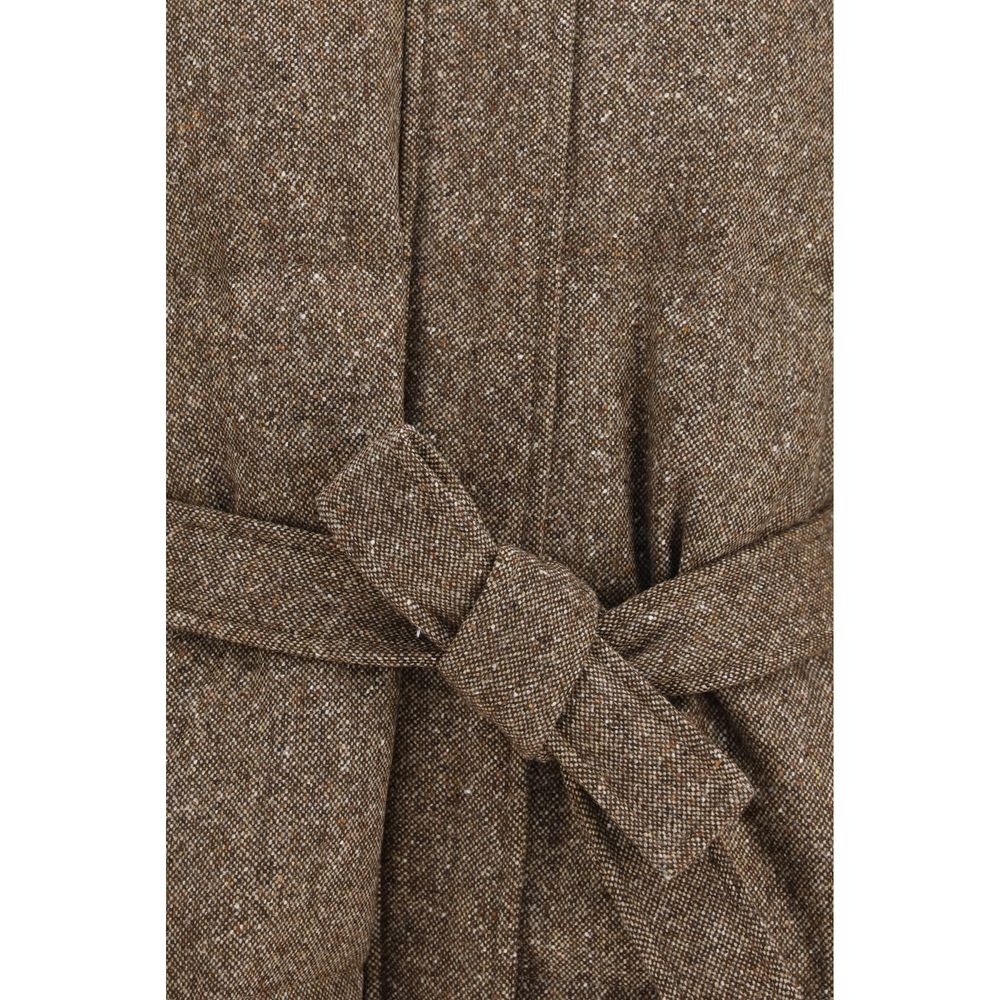 Brown Wool Oves Aries Coat