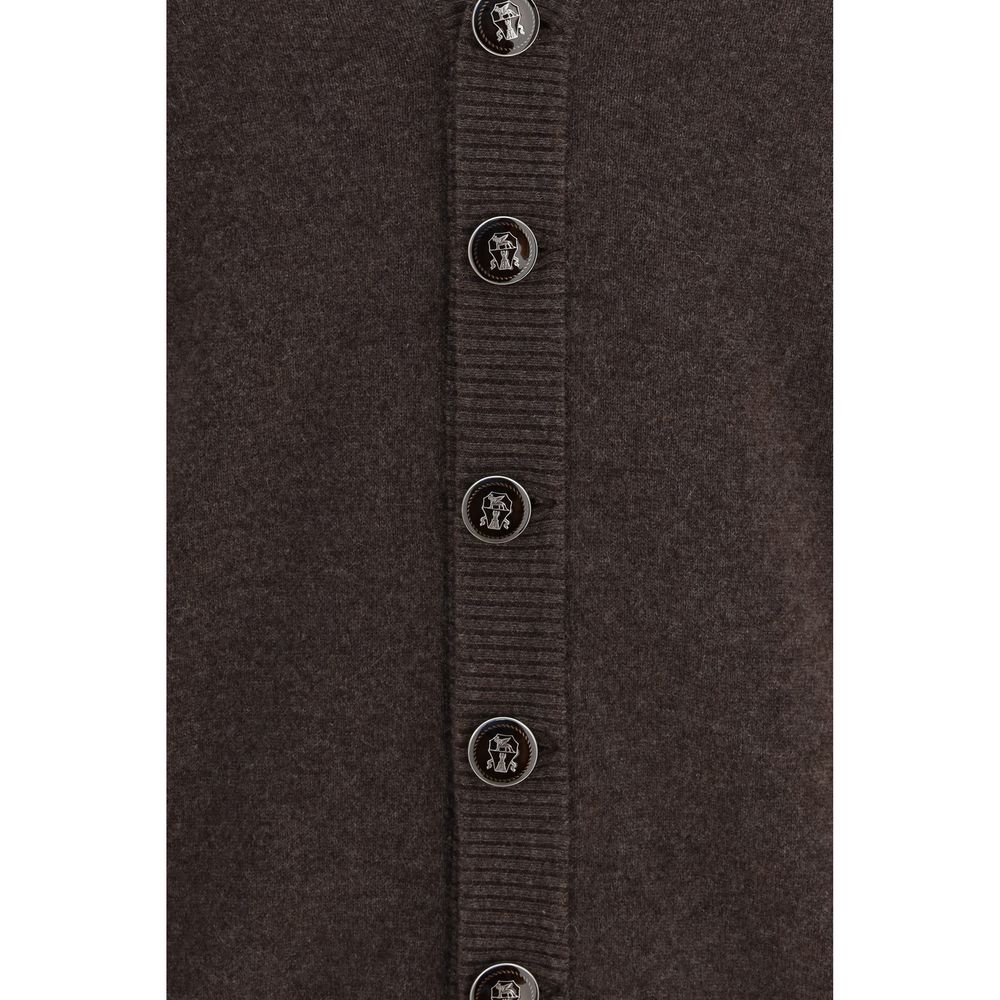 Brown Cashmere Cardigan