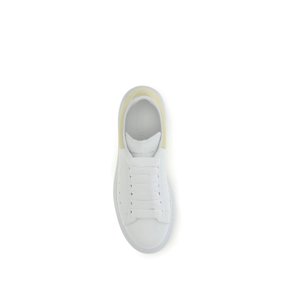 White Calf Leather Bos Taurus Chunky Sneakers