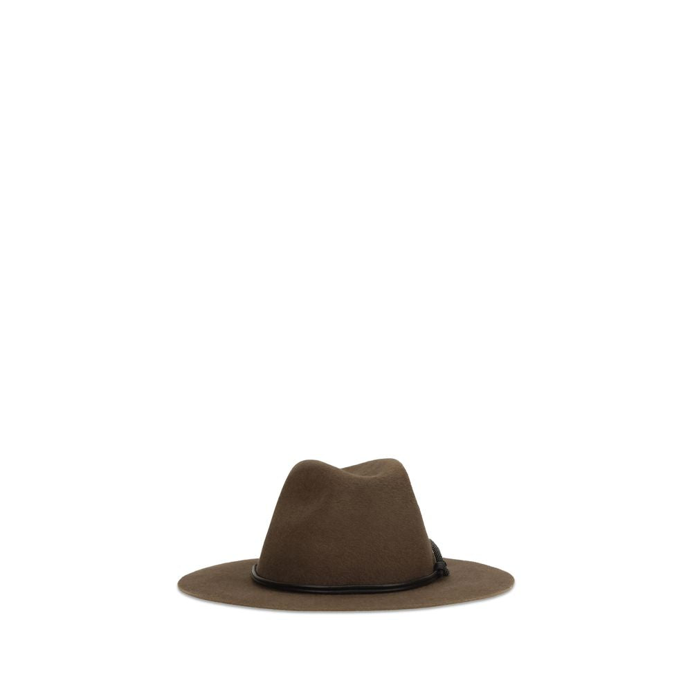 Brown Eco Fabric Fedora