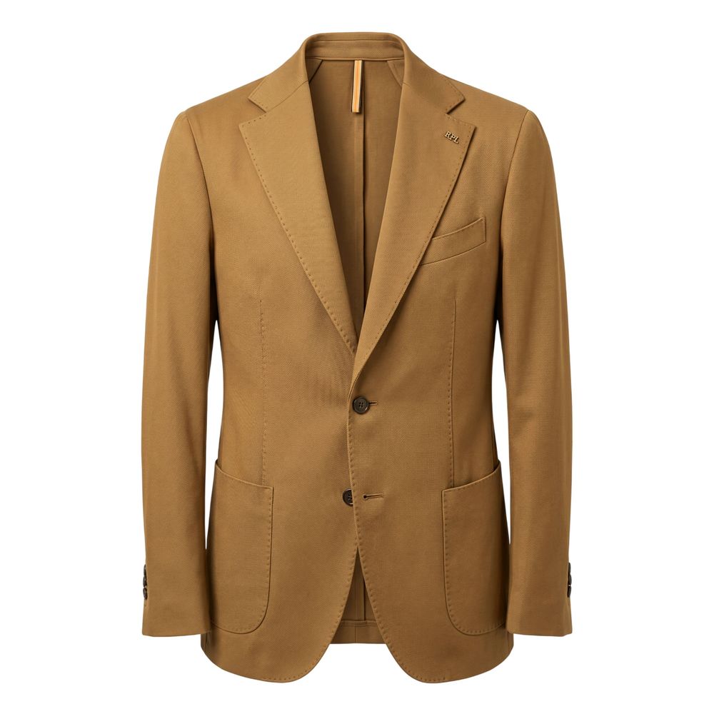 Brown Acetate Men Jacket