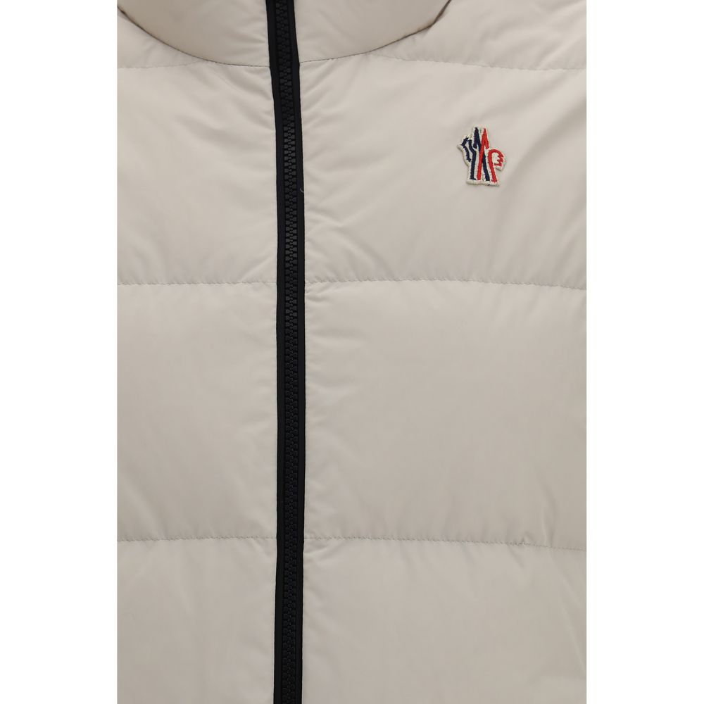 Beige Polyester Full-Length Jacket