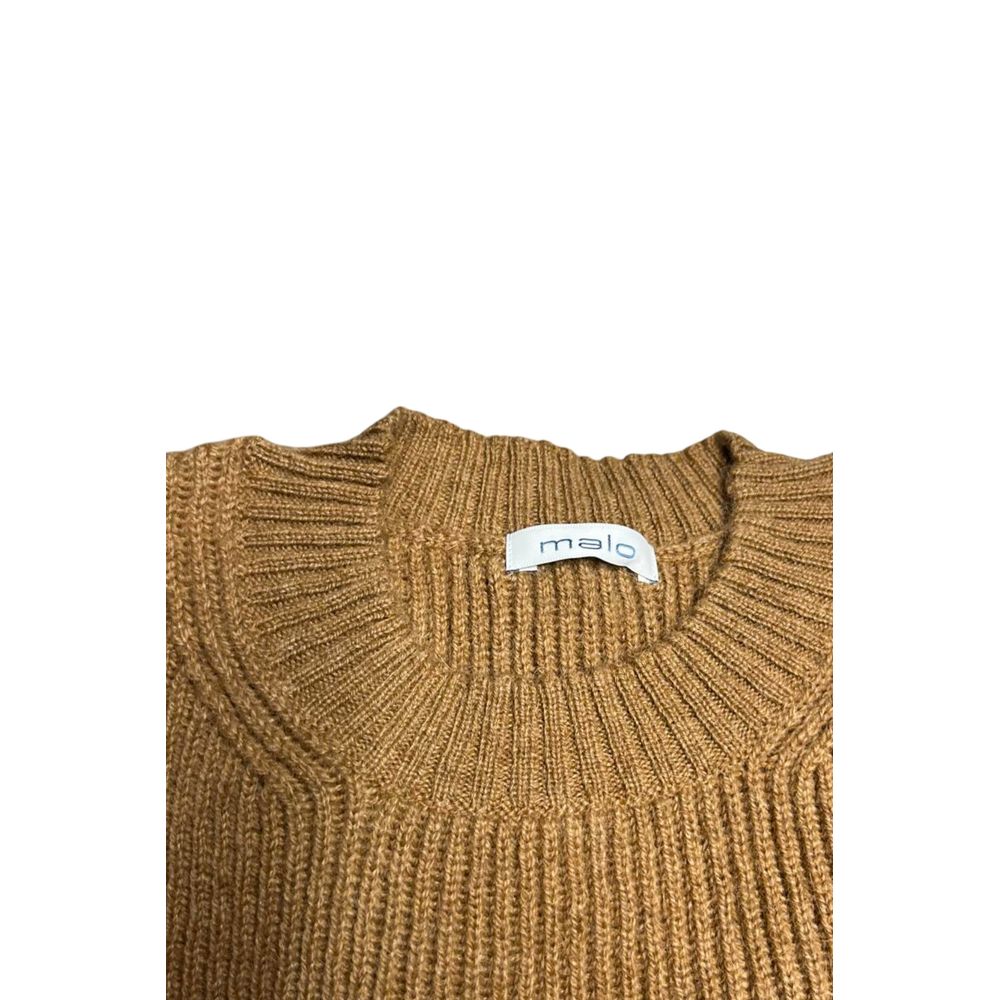 Brown Wool Men Sweater