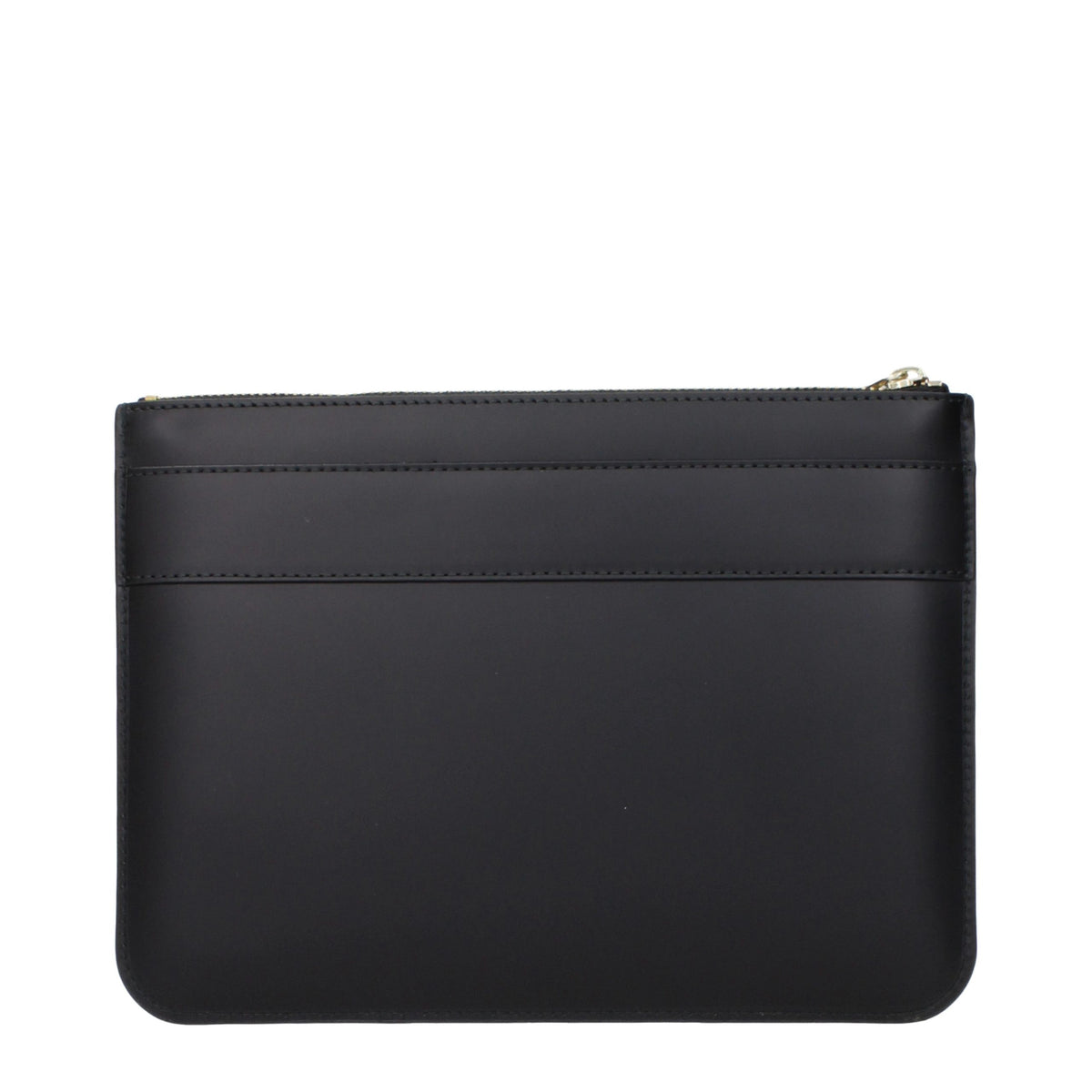 Black Leather Clutch Bag