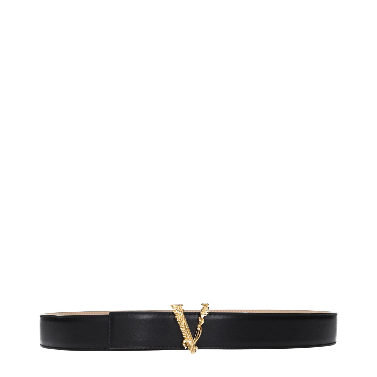 Black Leather Regular Belt