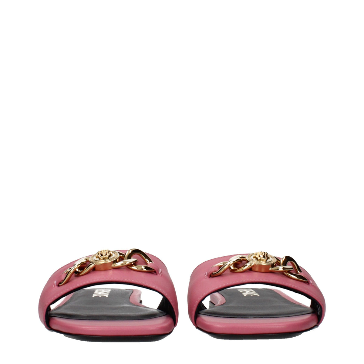 Pink Leather Slippers