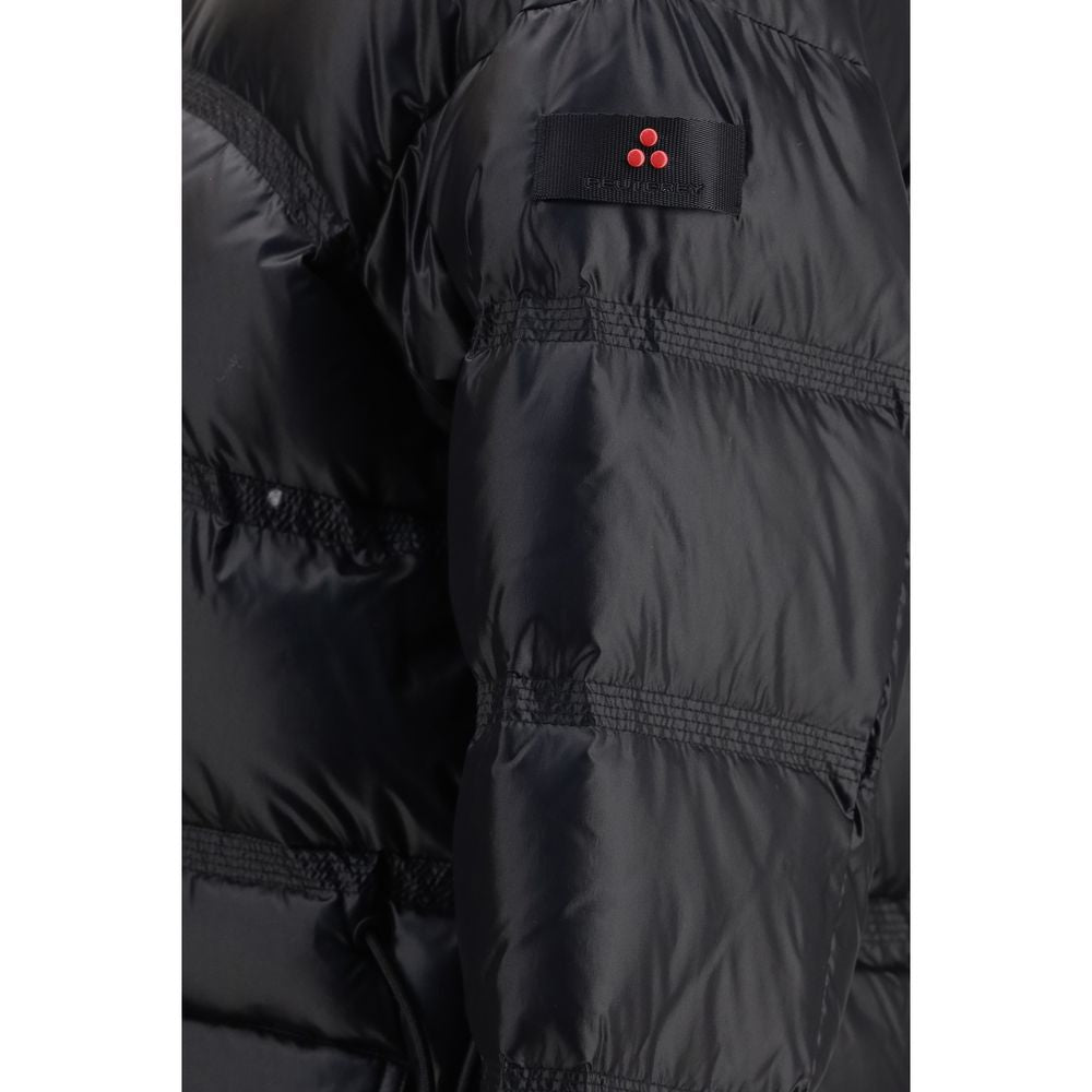 Black Polyamide Full-Length Jacket