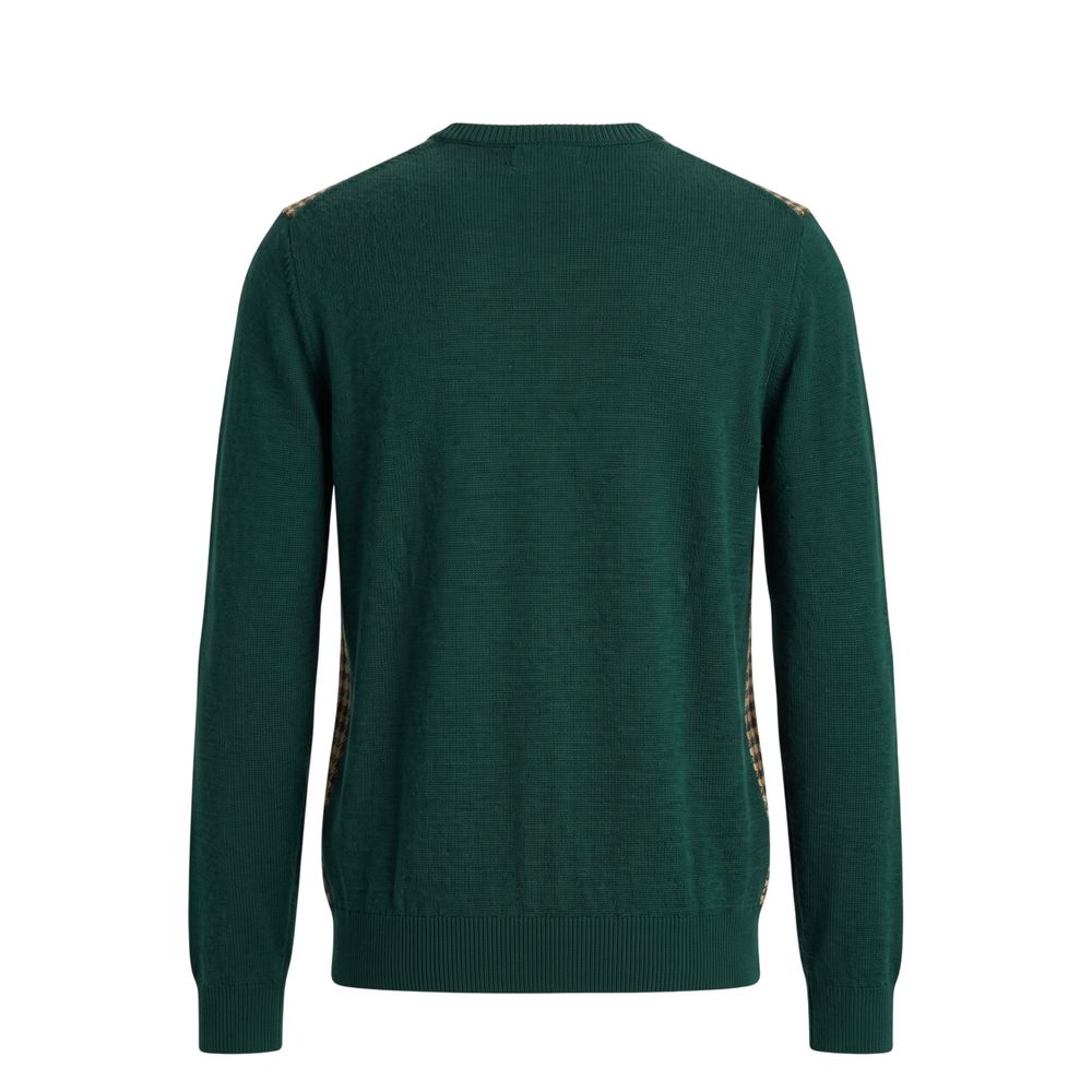 Green Wool Men's Sweater