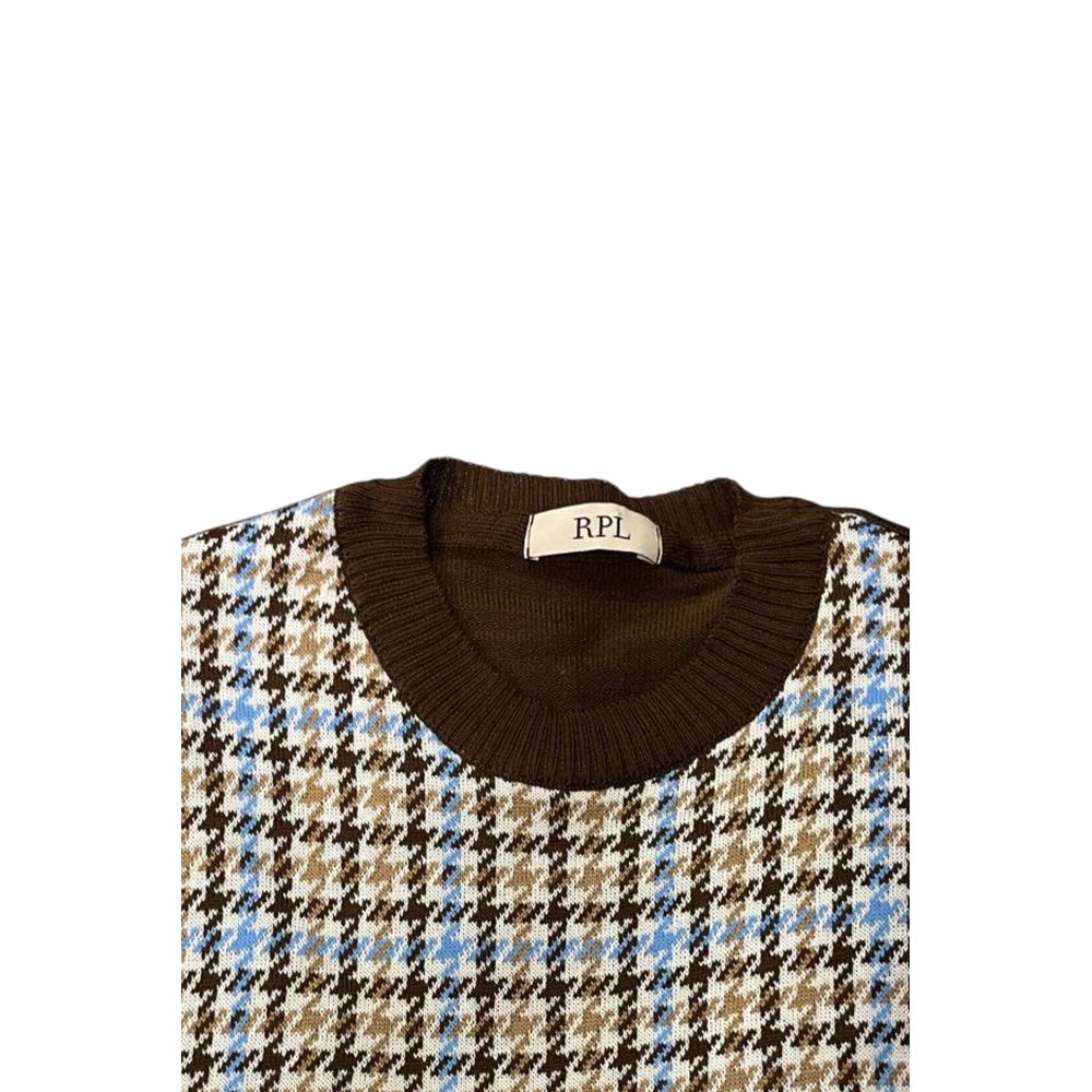 Brown Wool Men Sweater