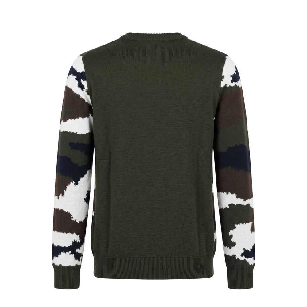Green Wool Men Sweater