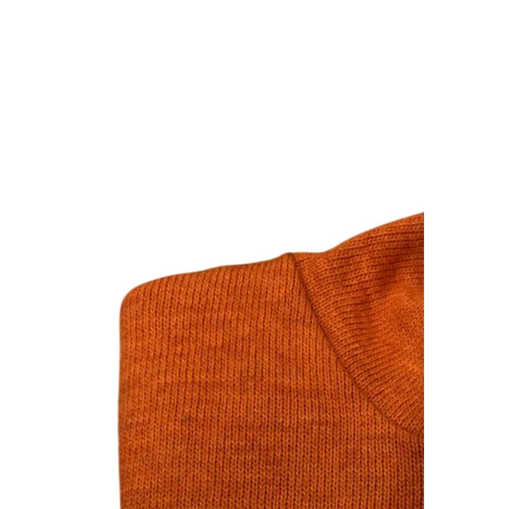 Orange Wool Men's Sweater