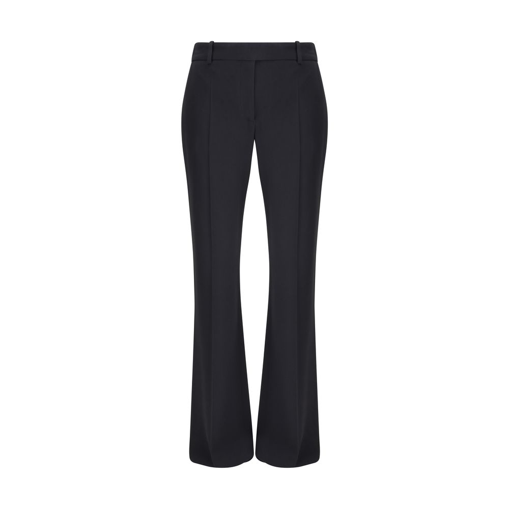 Black Acetate Flared Pants
