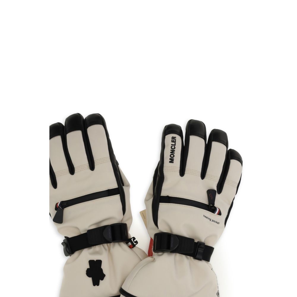 Beige Polyamide Gloves