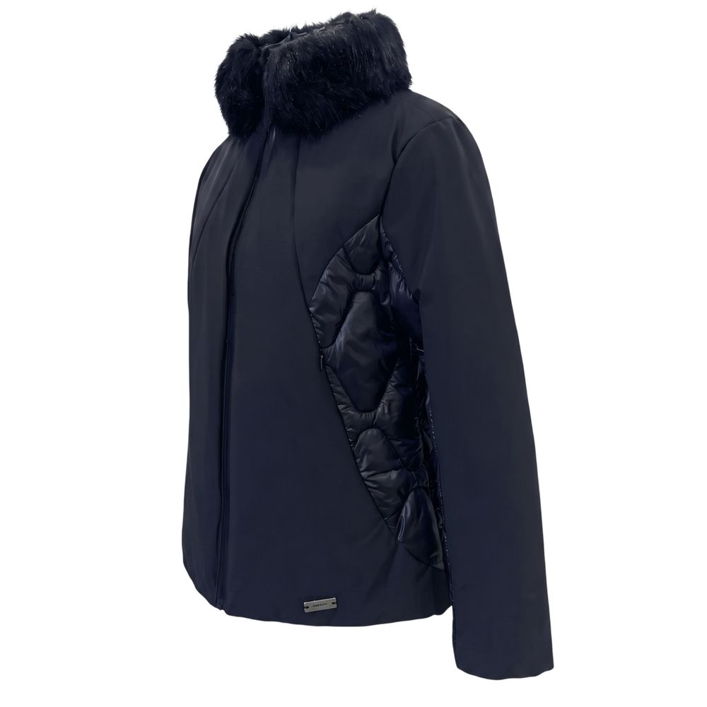 Blue Nylon Women Jacket