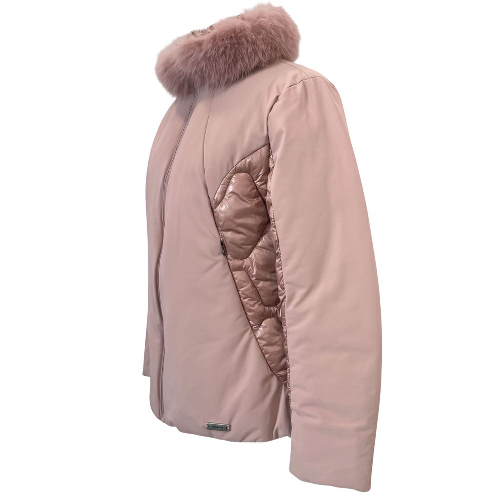 Pink Nylon Women Jacket
