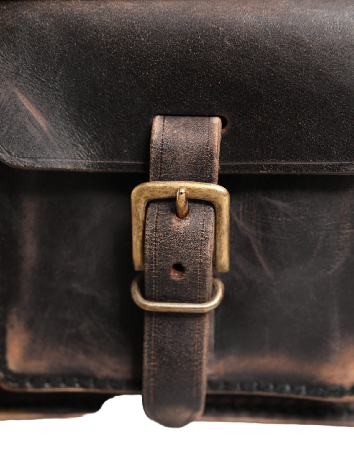 Black Leather Shoulder Satchel Briefcase Men Borse Bag