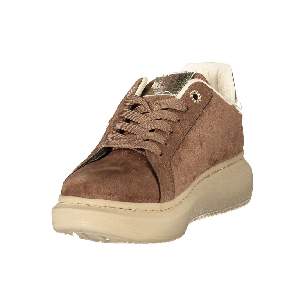 Brown Polyurethane Women's Sneaker