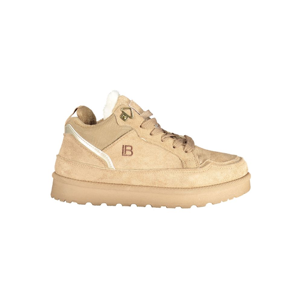 Brown Polyurethane Women's Sneaker
