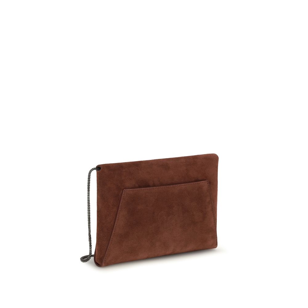 Bordeaux Calf Leather Bos Taurus Clutch Bag