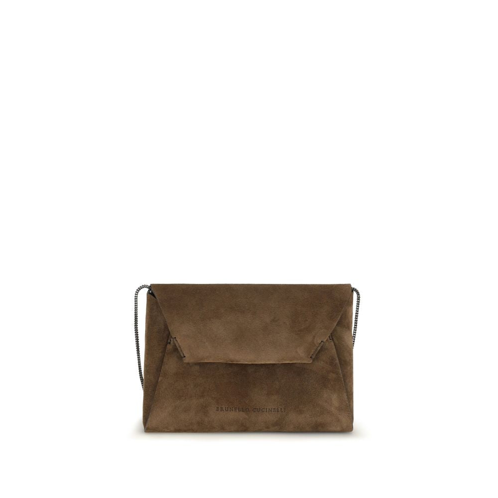 Brown Calf Leather Bos Taurus Clutch Bag