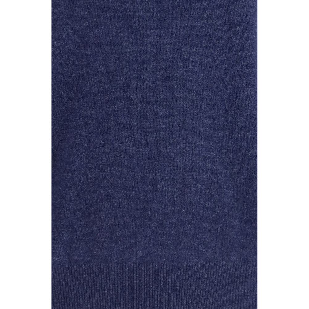 Blue Cashmere Turtleneck