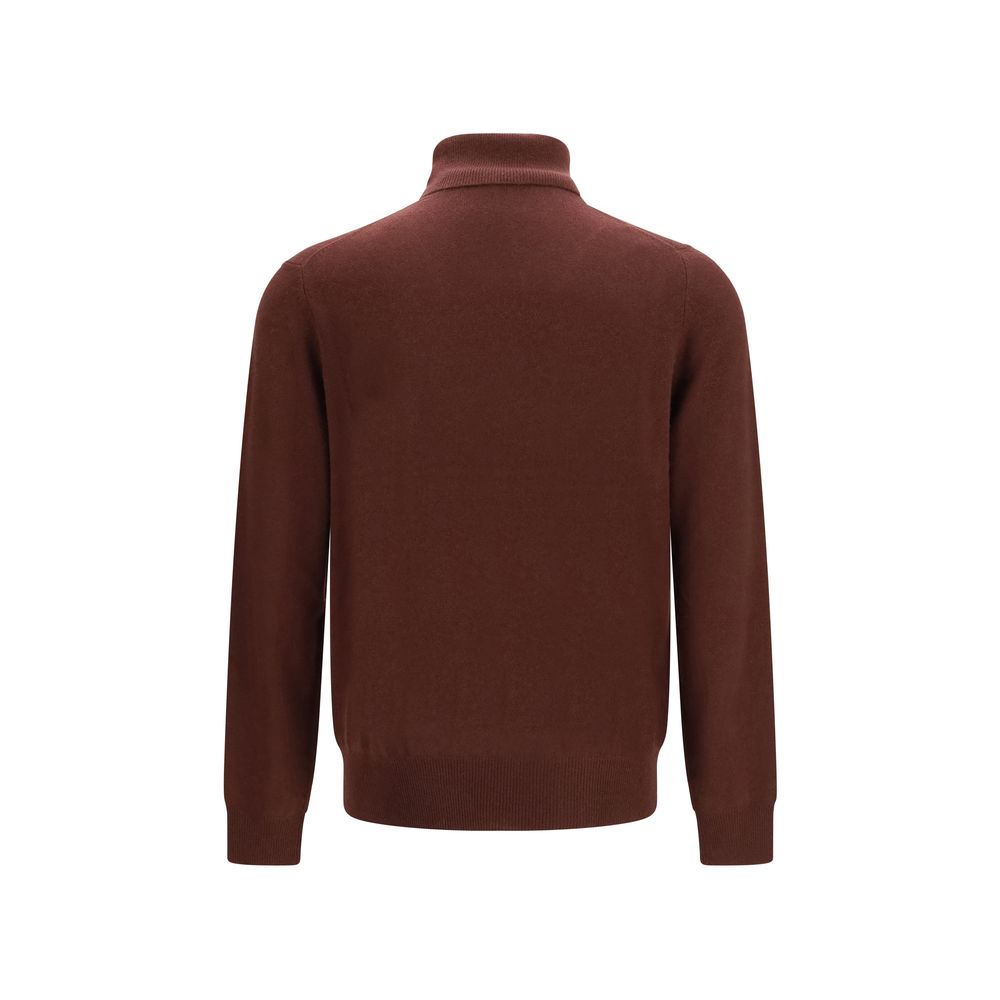 Brown Cashmere Turtleneck