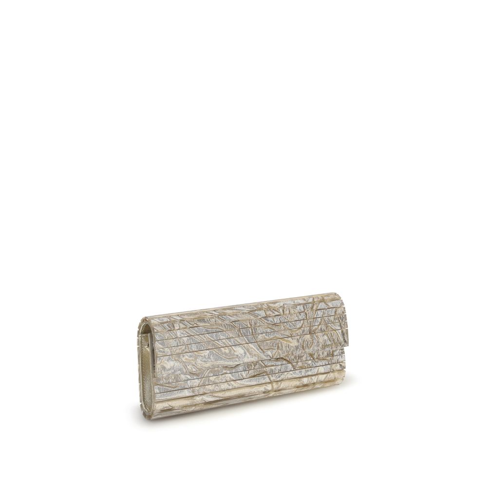 Gold Plexiglass Shoulder Bag