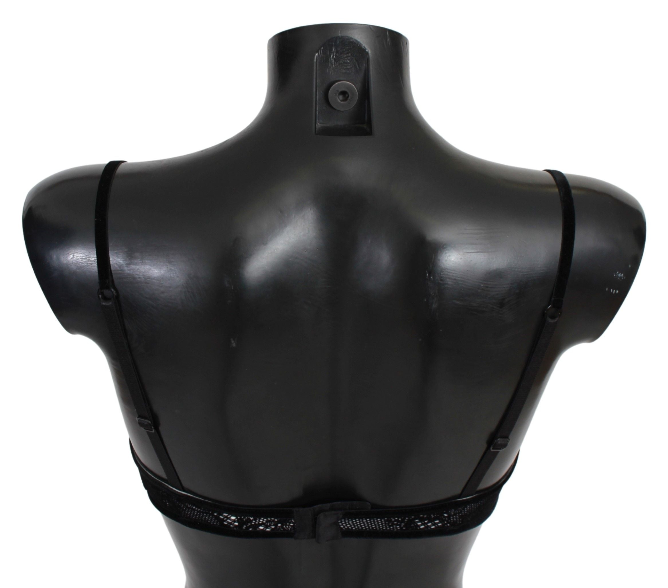 Black Mesh Balconcino Bra Nylon Underwear