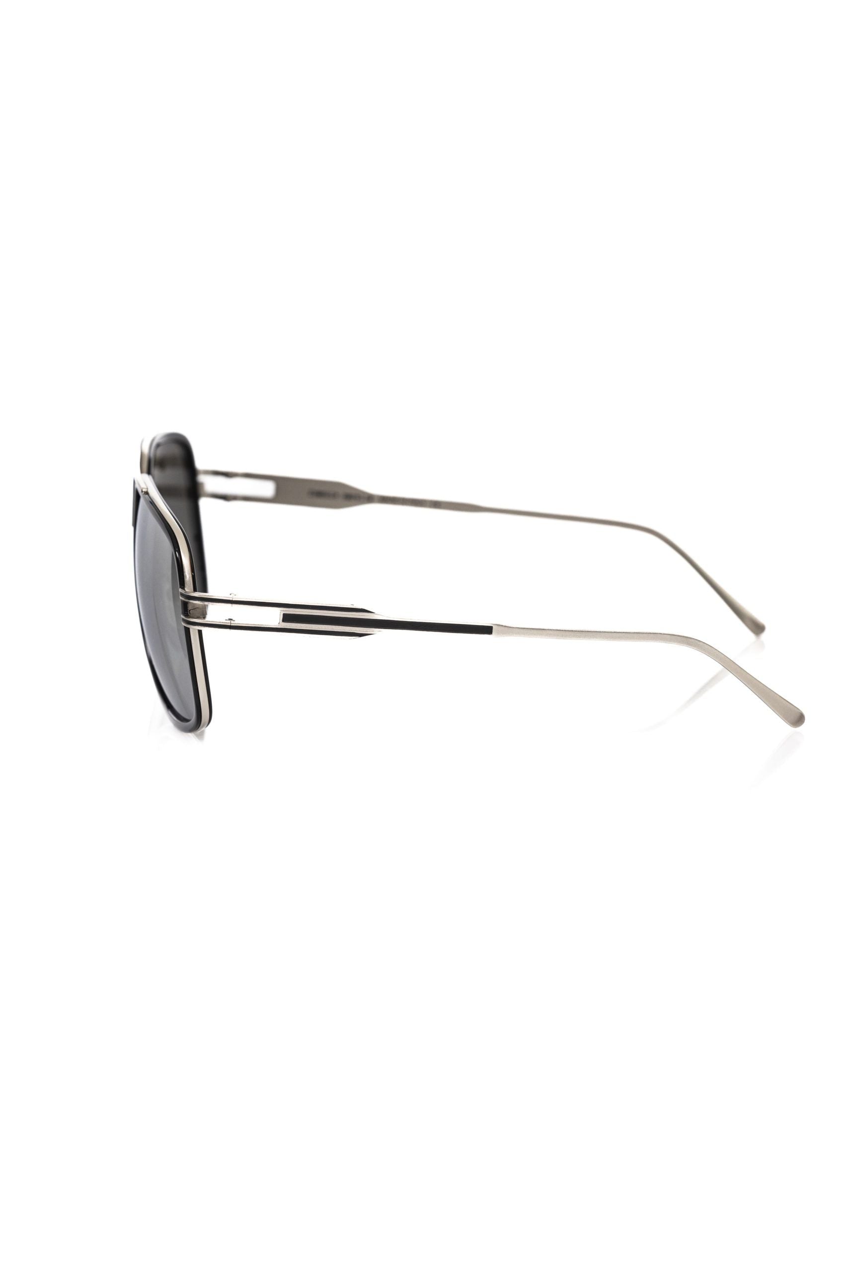 Black Metallic Fibre Men Sunglass