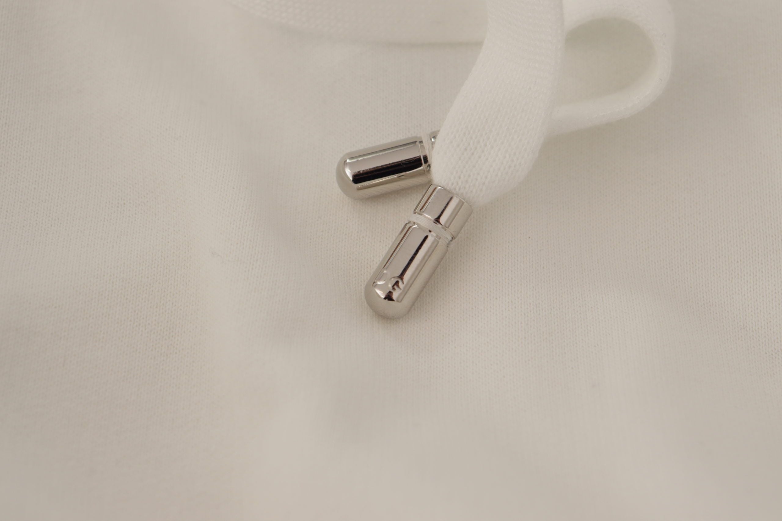 White Hoodie Pullover Embroidered Sweater