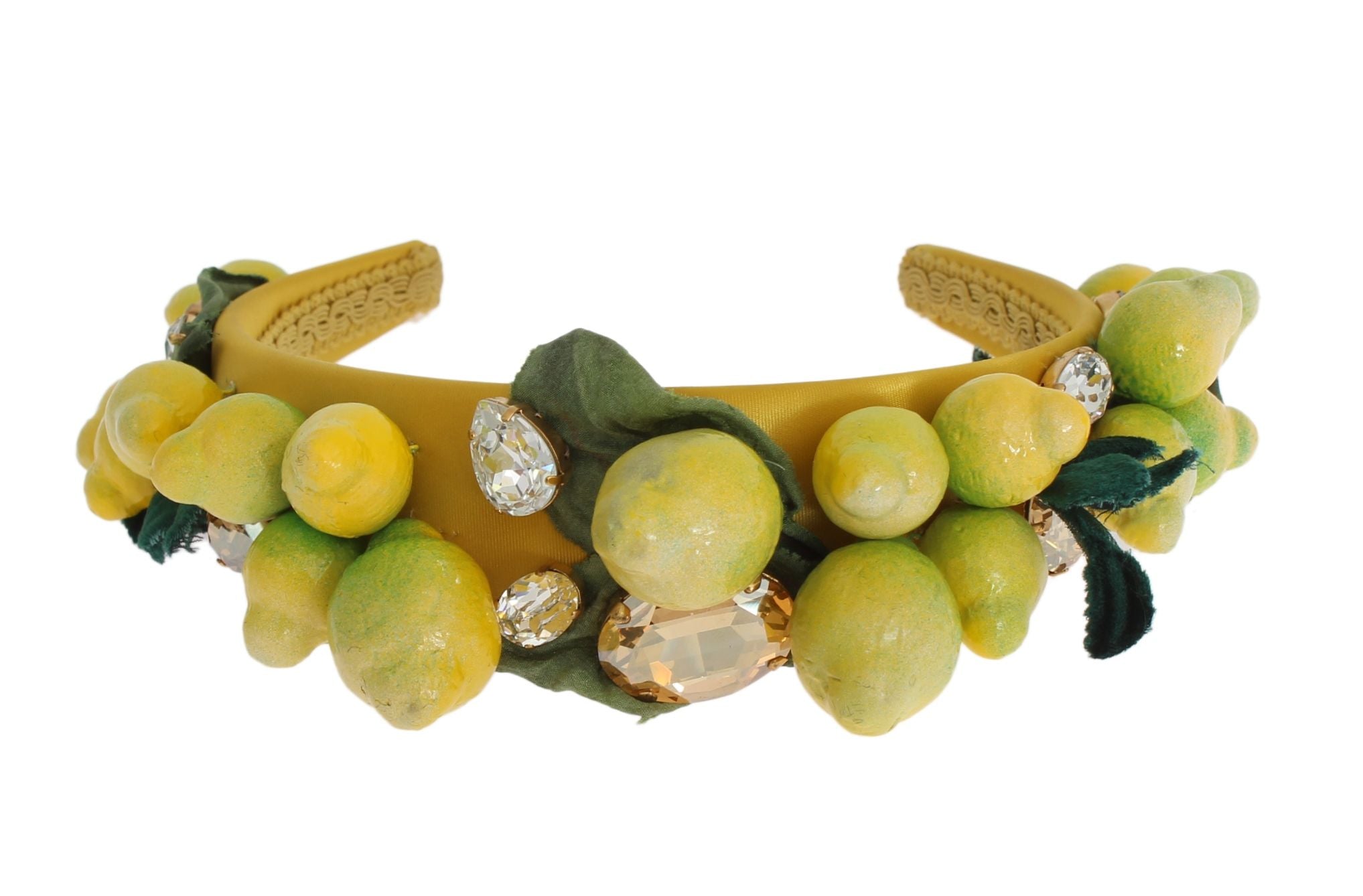 Yellow Lemons Sicily Crystal Diadem Tiara Headband