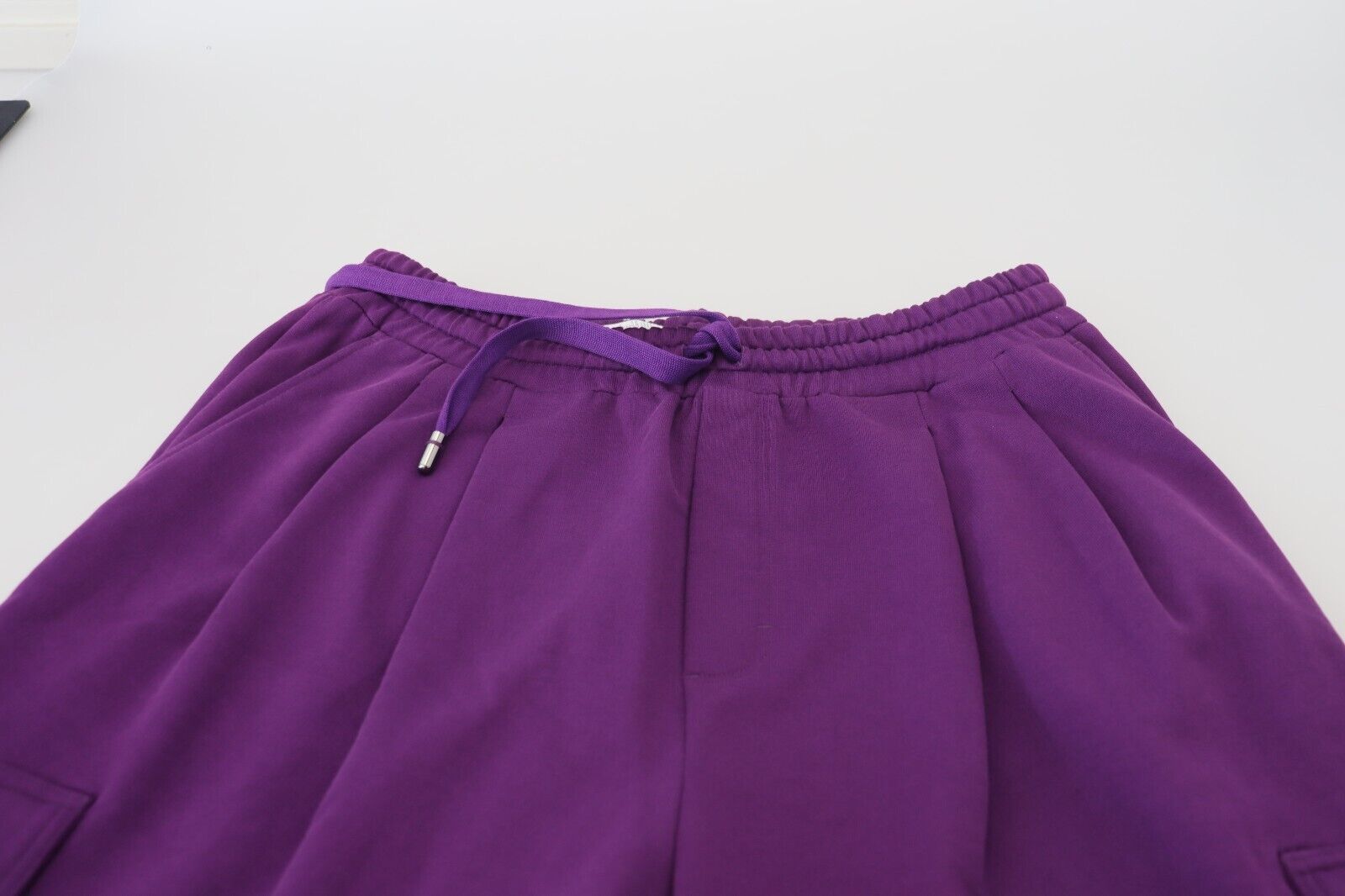 Purple Cotton Cargo Sweatpants Jogging Pants