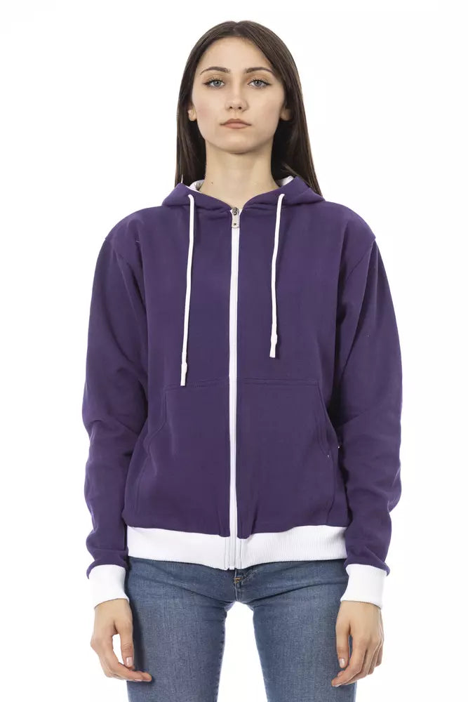 Purple Cotton Sweatshirt