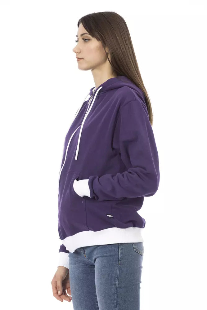 Purple Cotton Sweatshirt