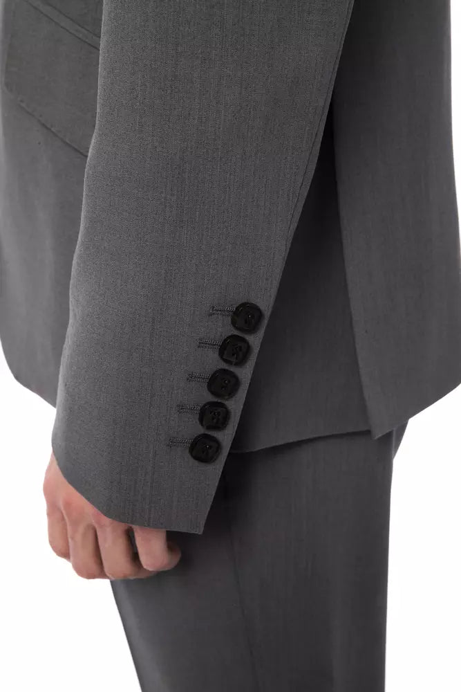 Gray Wool Men's Blazer